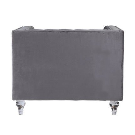 ACME LV00332 Heiberoii Gray Chair  3