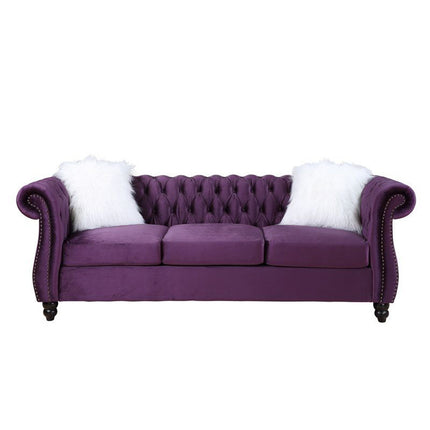 ACME LV00340 Thotton Sofa with 2 Pillow