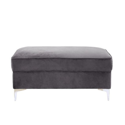 ACME LV00369 Bovasis Light Gray Ottoman  1