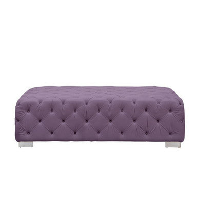 ACME LV00390 Qokmis Purple Ottoman ACME Furniture