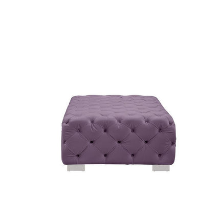 ACME LV00390 Qokmis Purple Ottoman  1