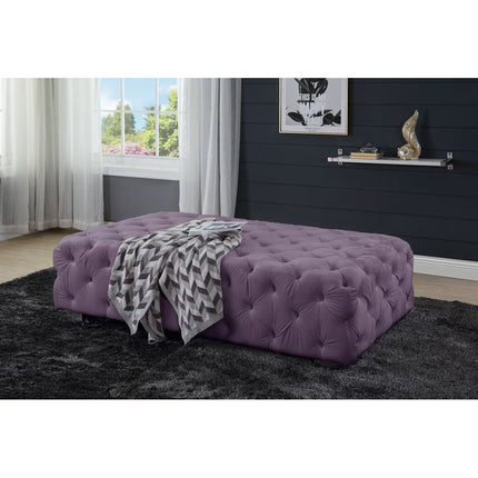 ACME LV00390 Qokmis Purple Ottoman  3