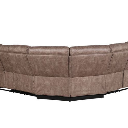 ACME LV00397 Dollum Chocolate Sectional Sofa  4