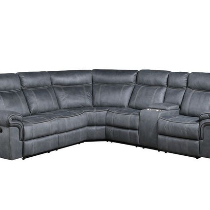 ACME LV00398 Dollum Gray Sectional Sofa  1