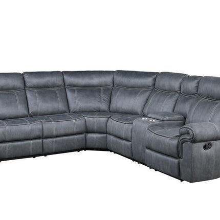 ACME LV00398 Dollum Gray Sectional Sofa  2