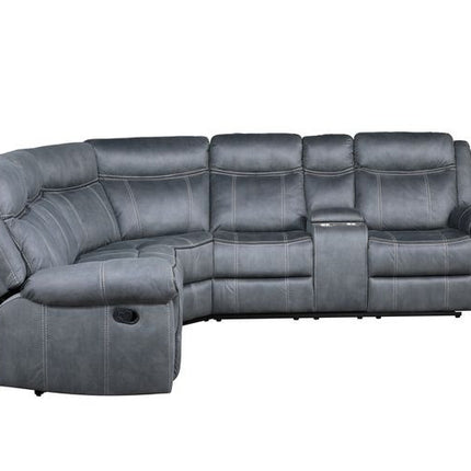 ACME LV00398 Dollum Gray Sectional Sofa  3