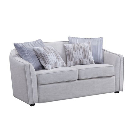 ACME LV00486 Mahler Ii Loveseat with 4 Pillow  1