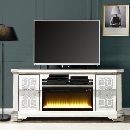 ACME LV00520 Noralie TV Stand with Firecore