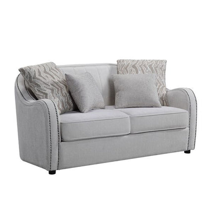 ACME LV00579 Mahler Loveseat with 4 Pillow  1
