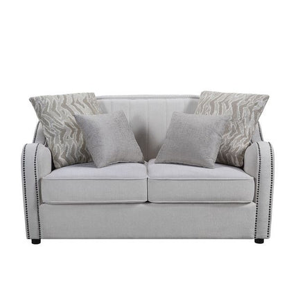 ACME LV00579 Mahler Loveseat with 4 Pillow  2