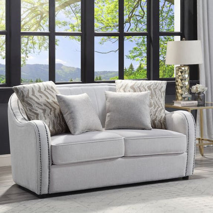 ACME LV00579 Mahler Loveseat with 4 Pillow