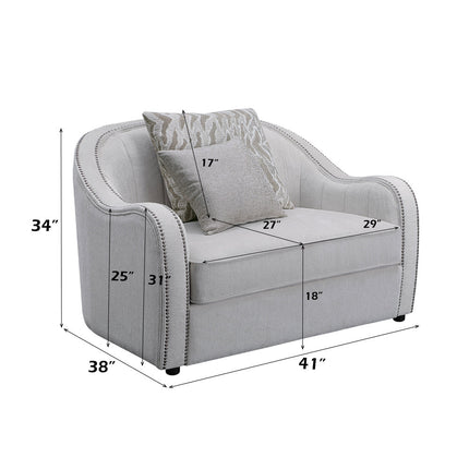 ACME LV00580 Mahler Chair with 2 Pillow  7