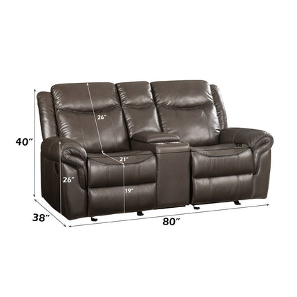 ACME LV00655 Lydia Motion Loveseat  8