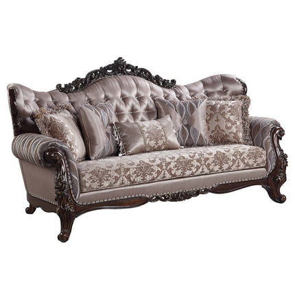ACME LV00809 Benbek Sofa with 5 Pillows
