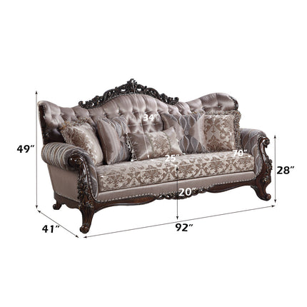 ACME LV00809 Benbek Sofa with 5 Pillows  6