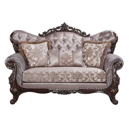 ACME LV00810 Benbek Loveseat with 3 Pillows  1