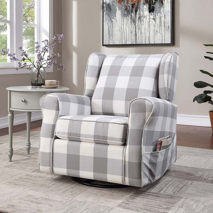 ACME LV00922 Patli Swivel Chair with Glider