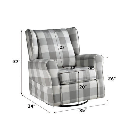 ACME LV00922 Patli Swivel Chair with Glider  6