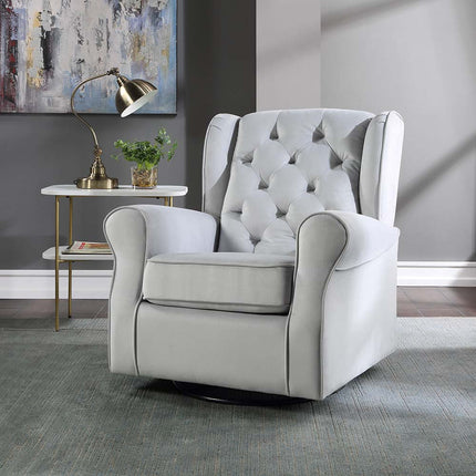 ACME LV00924 Zeger Swivel Chair with Glider