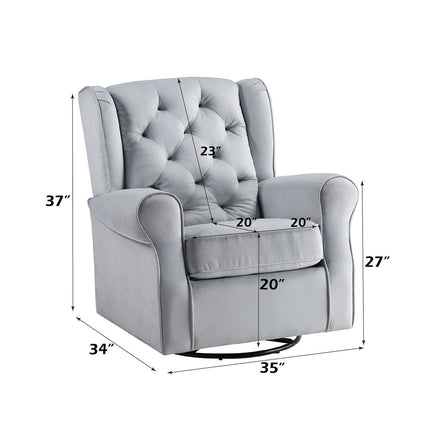 ACME LV00924 Zeger Swivel Chair with Glider  6