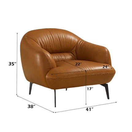 ACME LV00939 Leonia Brown Chair  6