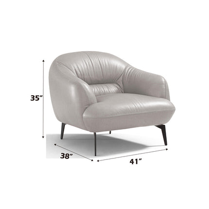 ACME LV00942 Leonia Gray Chair  1