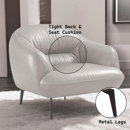 ACME LV00942 Leonia Gray Chair  2