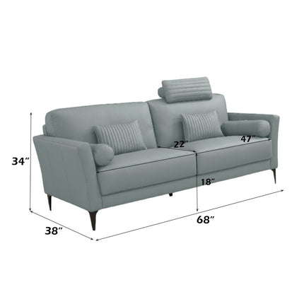 ACME LV00947 Tussio Loveseat with 5 Pillow  1