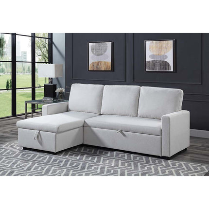 ACME LV00971 Hiltons Beige Sectional Sofa  4