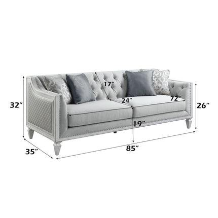 ACME LV01049 Katia Sofa with 4 Pillows  8