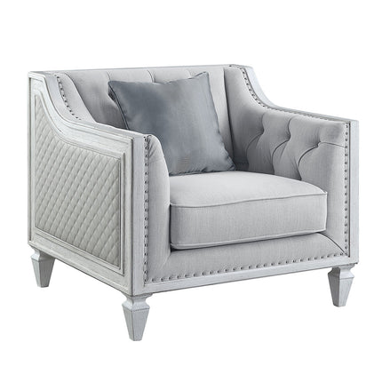 ACME LV01051 Katia Chair with 1 Pillow  1
