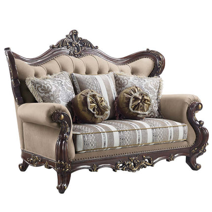 ACME LV01123 Ragnar Loveseat with 5 Pillows