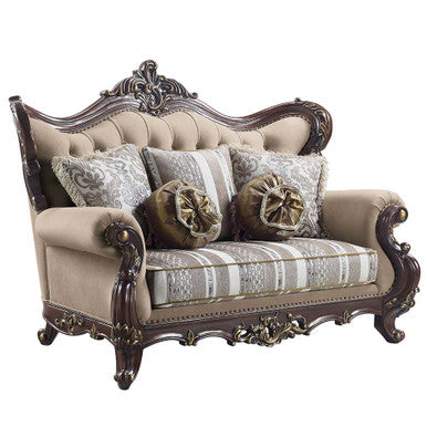 ACME LV01123 Ragnar Loveseat with 5 Pillows ACME Furniture