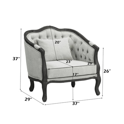 ACME LV01129 Samael Chair with 2 Pillows  6