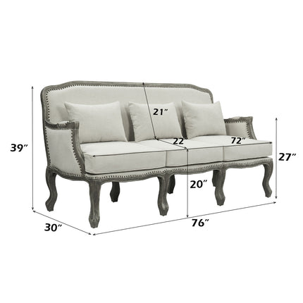 ACME LV01130 Tania Sofa with 3 Pillows  4