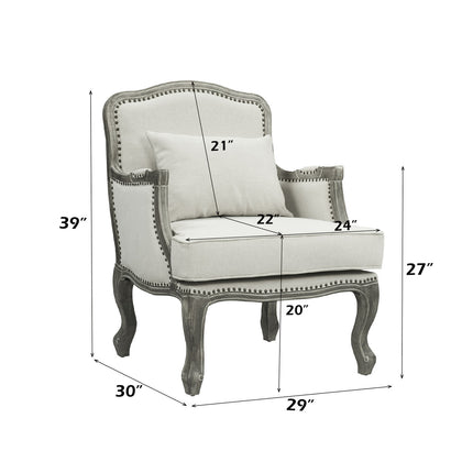 ACME LV01132 Tania Chair with Pillow  7
