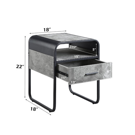ACME LV01147 Raziela End Table with Drawer  4