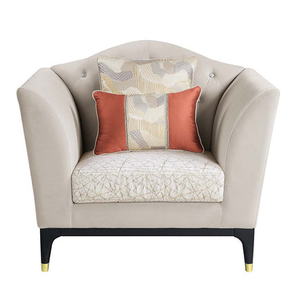 ACME LV01157 Tayden Chair with 2 Pillows  1