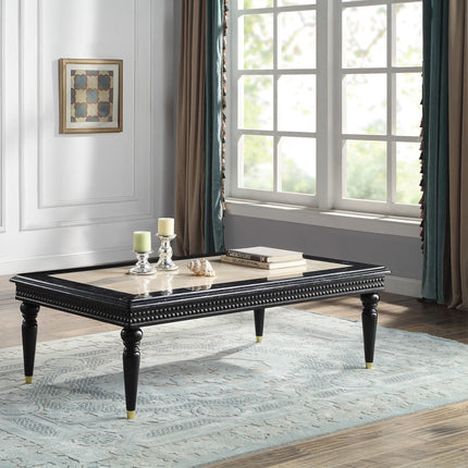 ACME LV01158 Tayden Coffee Table with Marble Top