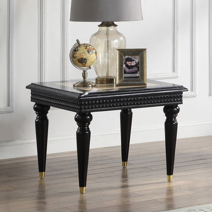 ACME LV01159 Tayden End Table with Marble Top