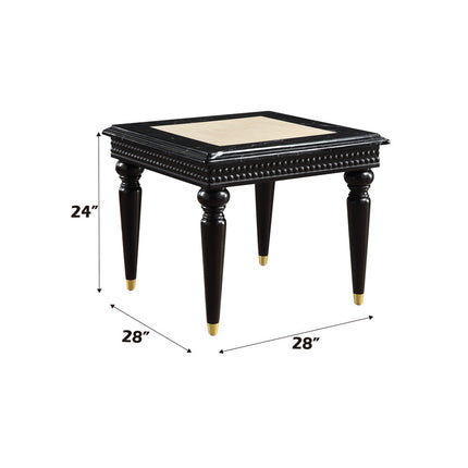 ACME LV01159 Tayden End Table with Marble Top  5