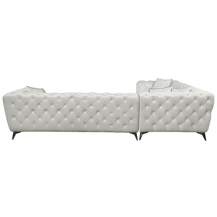 ACME LV01160 Atronia Sectional Sofa with 4 Pillows  4