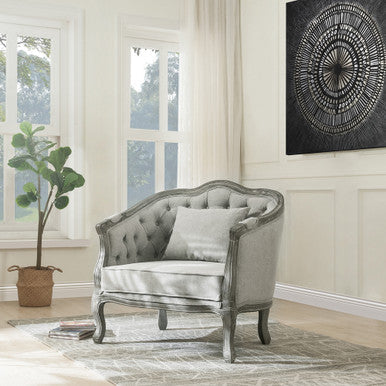 ACME LV01163 Samael Chair with 2 Pillows ACME Furniture