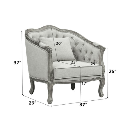 ACME LV01163 Samael Chair with 2 Pillows  7