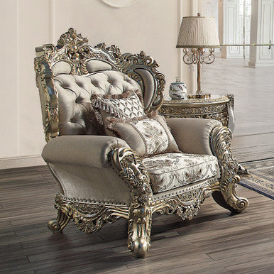ACME LV01195 Danae Chair with 2 Pillows ACME Furniture