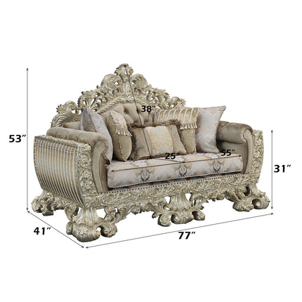 ACME LV01206 Sorina Loveseat with 5 Pillows  6