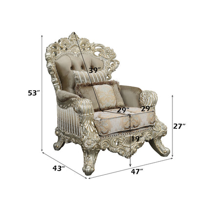 ACME LV01207 Sorina Chair with 2 Pillows  7