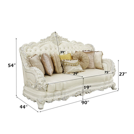 ACME LV01224 Adara Sofa with 7 Pillows  5