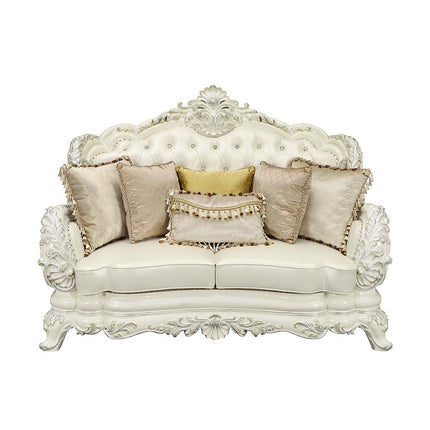 ACME LV01225 Adara Loveseat with 5 Pillows  1