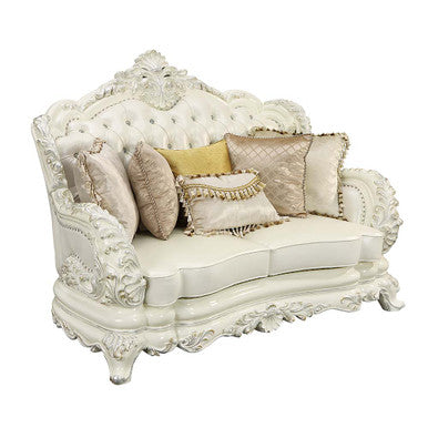 ACME LV01225 Adara Loveseat with 5 Pillows ACME Furniture